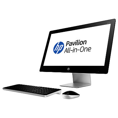 HP Pavilion 23-Q150na All-in-One Desktop PC, Intel Core i5, 8GB RAM, 1TB, 23 , Black/White